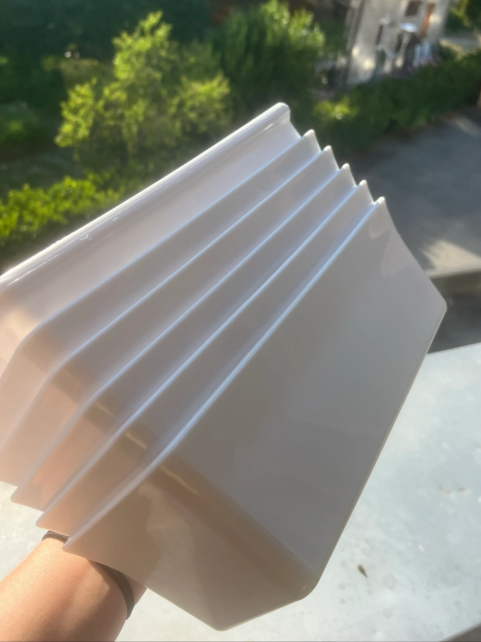 Lote de 6 cajas de comida apilables de plástico blanco – photo 7